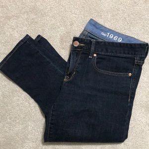 Dark wash Gap Always Skinny Jeans.